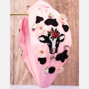 Adorable cow headband! **pre order**